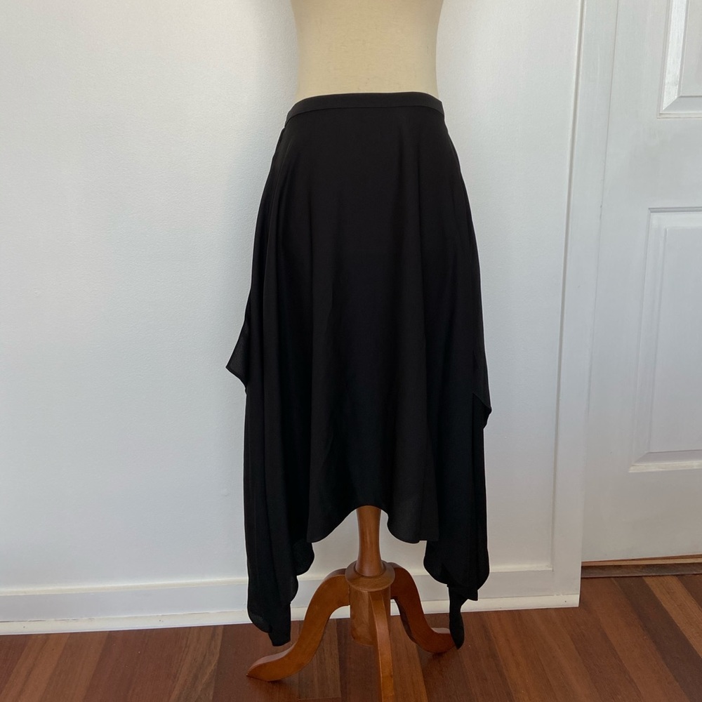 NWT BCBG UNEVEN HEM MIDI SKIRT